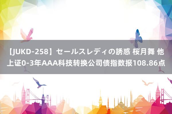 【JUKD-258】セールスレディの誘惑 桜月舞 他 上证0-3年AAA科技转换公司债指数报108.86点