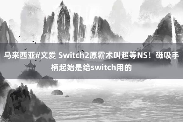 马来西亚#文爱 Switch2原霸术叫超等NS！磁吸手柄起始是给switch用的