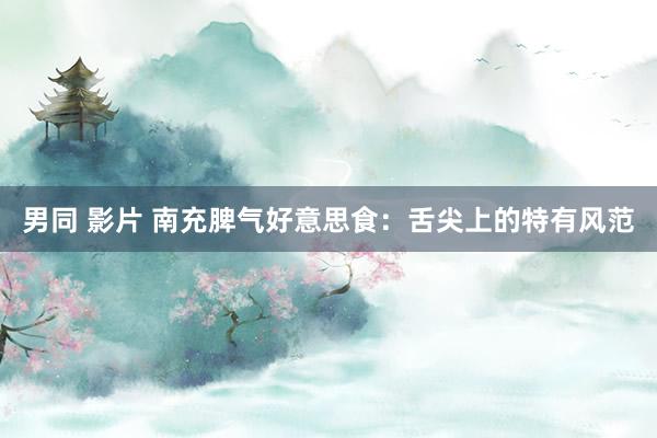 男同 影片 南充脾气好意思食：舌尖上的特有风范